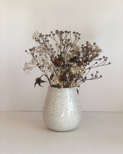 Vase - white speckle